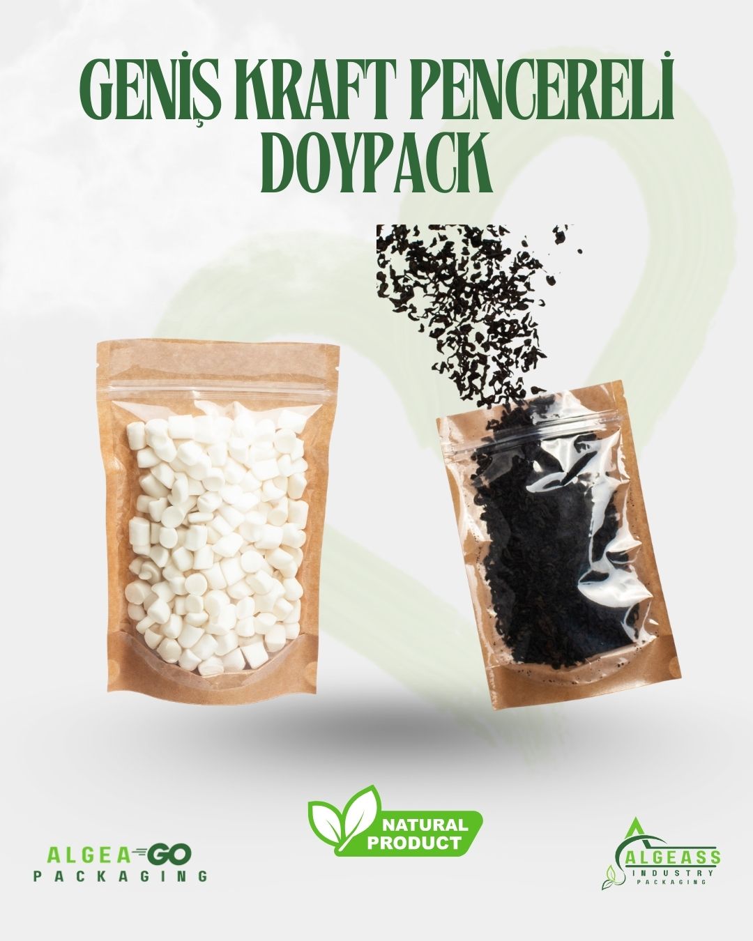 GENİŞ KRAFT PENCERELİ  DOYPACK 